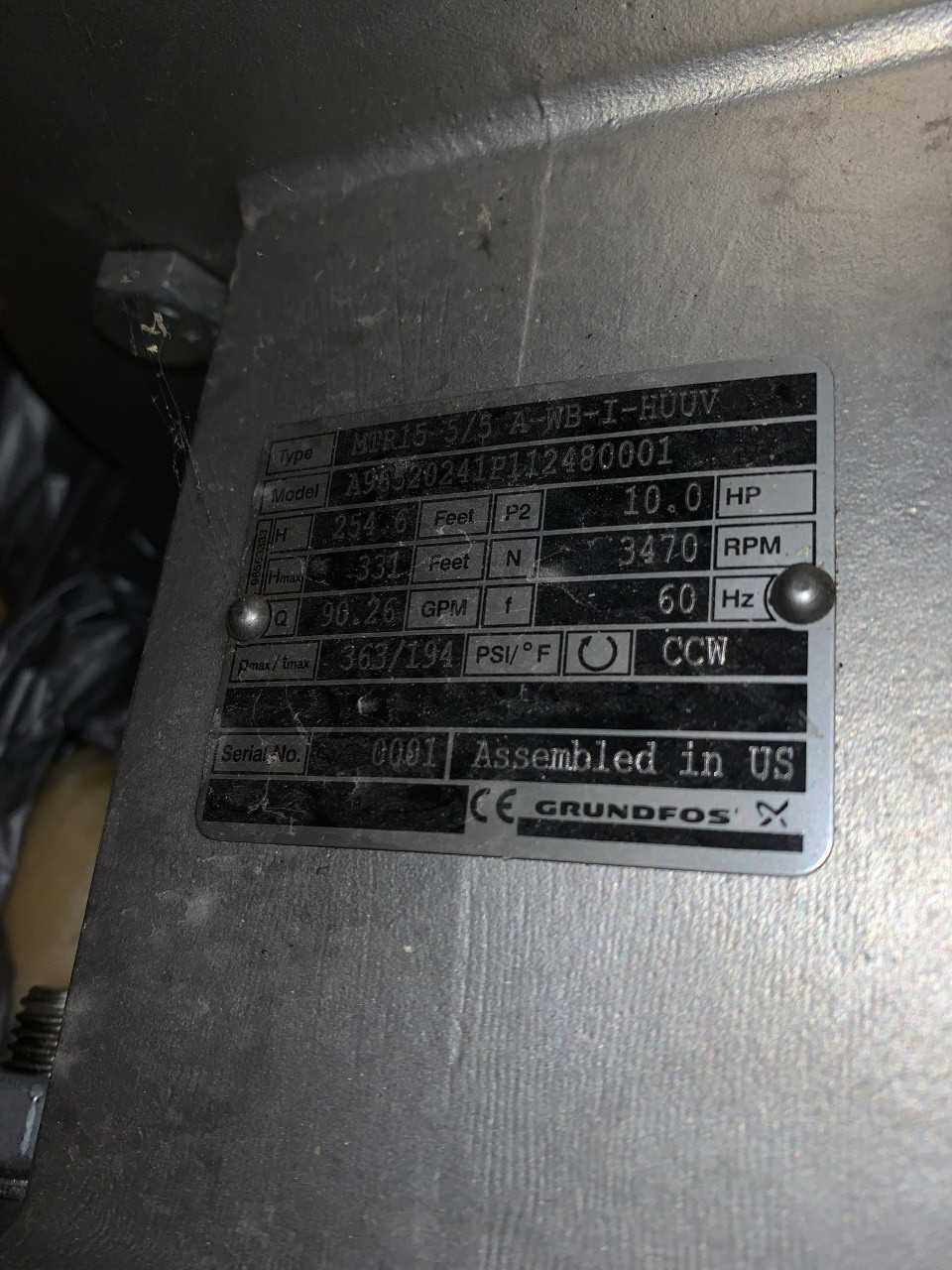 10 HP 3600 RPM 213TC Baldor Reliance Motor With Pump - ELECTRIC MOTORS