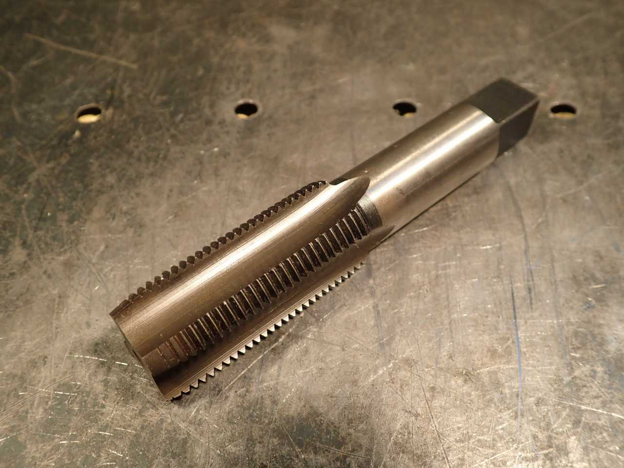 Hanson 24mm x 2.0 Hand Thread Tap: 4-Flute, 2-1/8" Long Flutes, 5" OAL, USA Made - MACHINING ACCESSORIES & TOOLING
