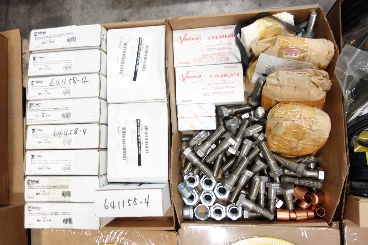 4 PALLETS OF ASSORTED MISCELLANEOUS INDUSTRIAL SURPLUS - ELECTRICAL COMPONENTS