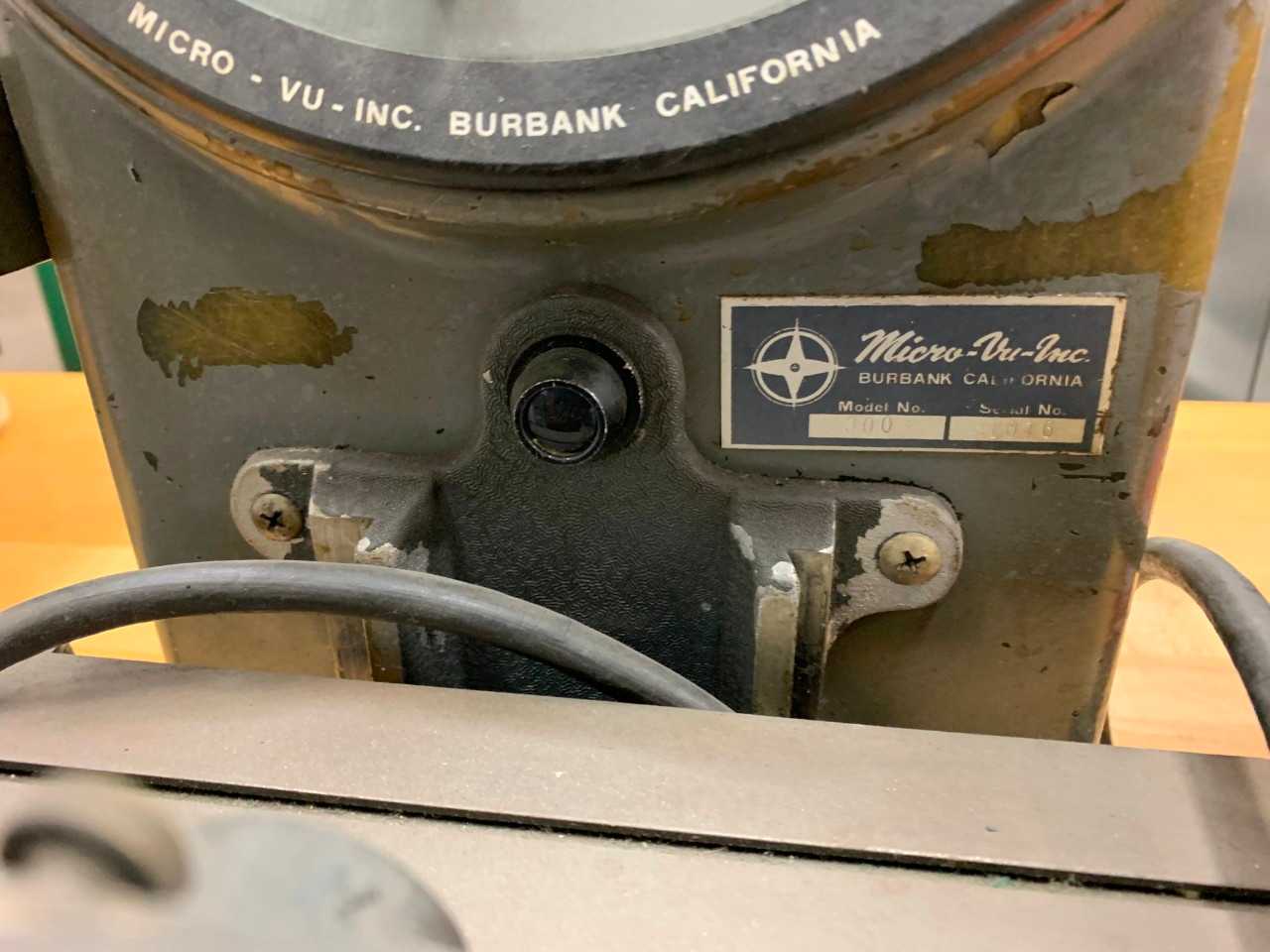 Micro-Vu Comparator - PROCESS EQUIPMENT