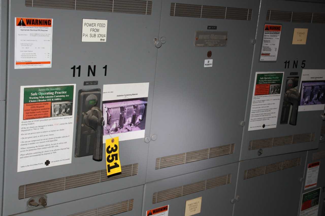 Primary Substation and Switches, ITE Circuit Breakers, Type: KC, QTY 7 - CONTROL TRANSFORMERS