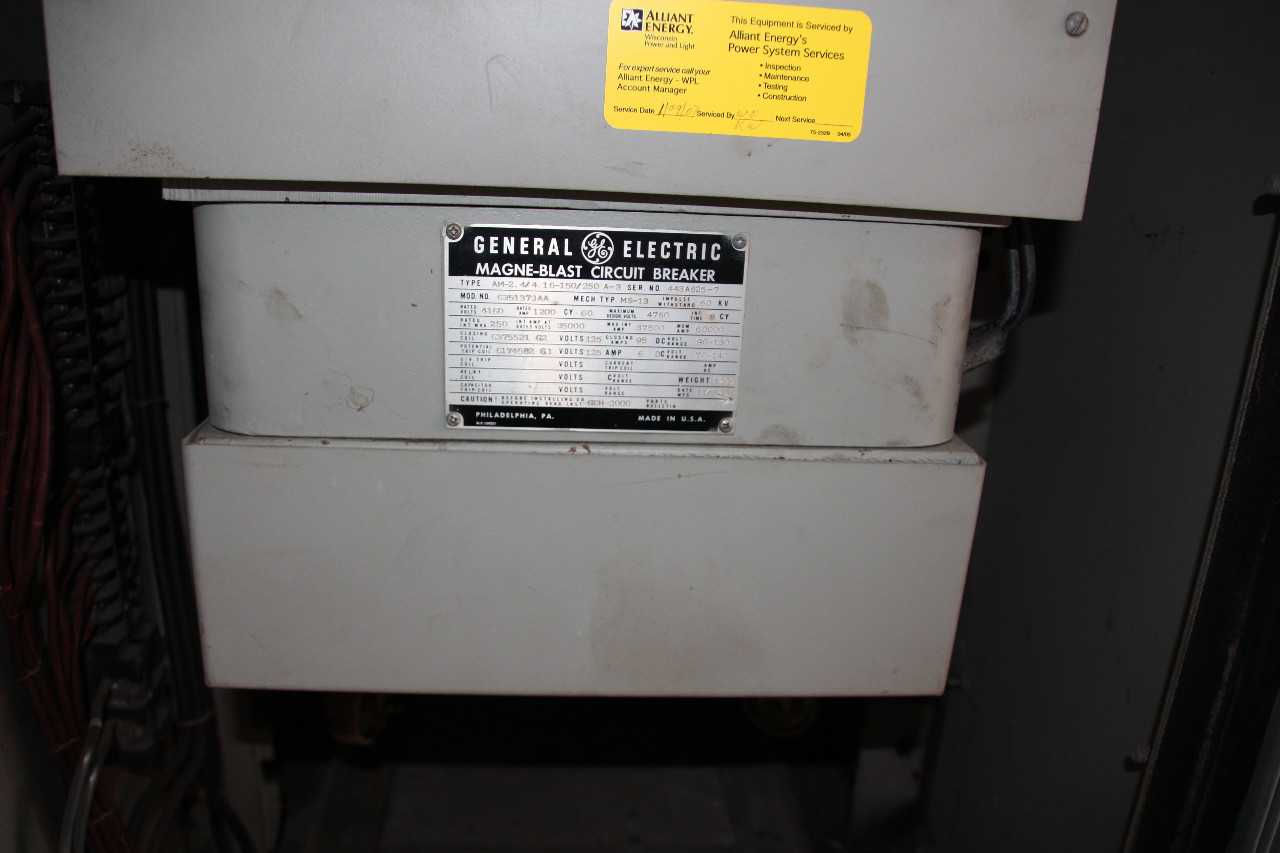 Primary Substation and Switches,GE Magne Blast Circuit Breakers, Qty 8 - CONTROL TRANSFORMERS