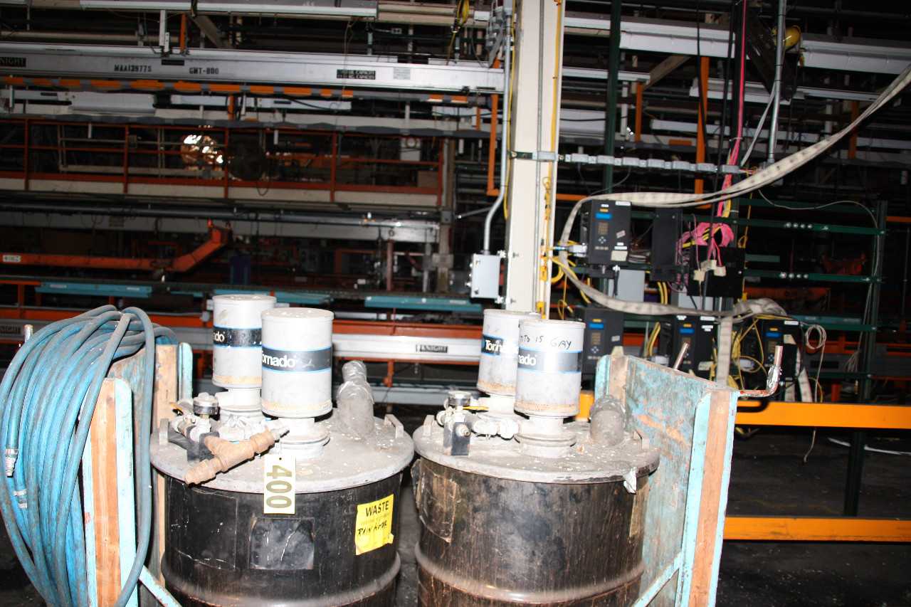 Air Operated Wet Vac. Heads with Barrels and Cart - MISCELLANEOUS