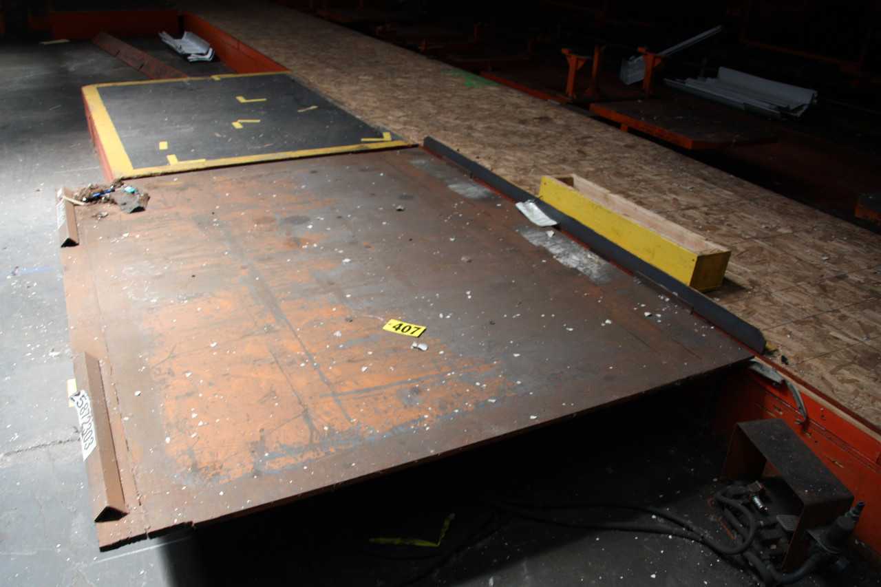 Airfloat Lift Table, 3000 lb Capacity, Table Top 6' x 8', with Controls - PLANT & FACILITY
