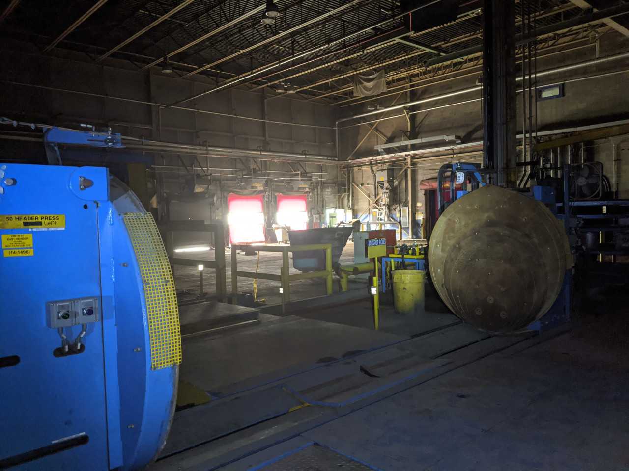 VOITH HEADER PRESS ASSEMBLY W PANEL 14-1496 - PULP & PAPER