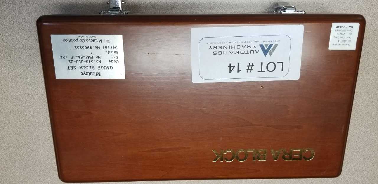 Mitutoyo Metric Cera Block Set - INSTRUMENTATION