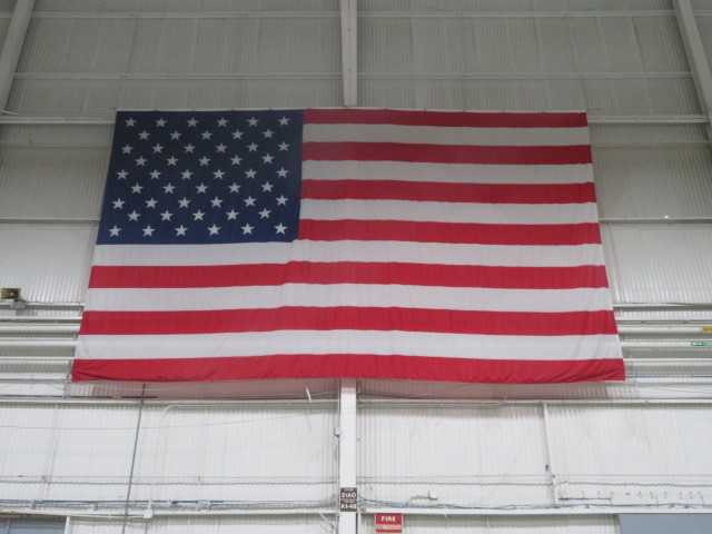 American Flag, Huge, Approx. 28' W and 20' - MISCELLANEOUS