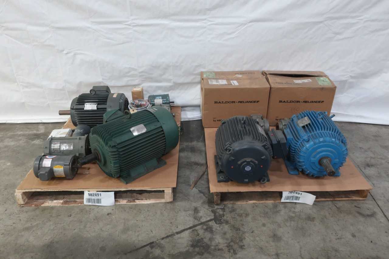 2 PALLETS OF ASSORTED ELECTRICAL MOTORS - ELECTRIC MOTORS