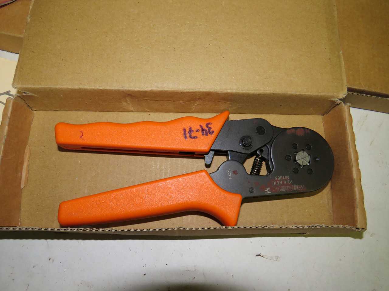 LOT OF 5 WEIDMULLER CRIMPERS PZ 6 HEX 9013650000 - HAND TOOLS