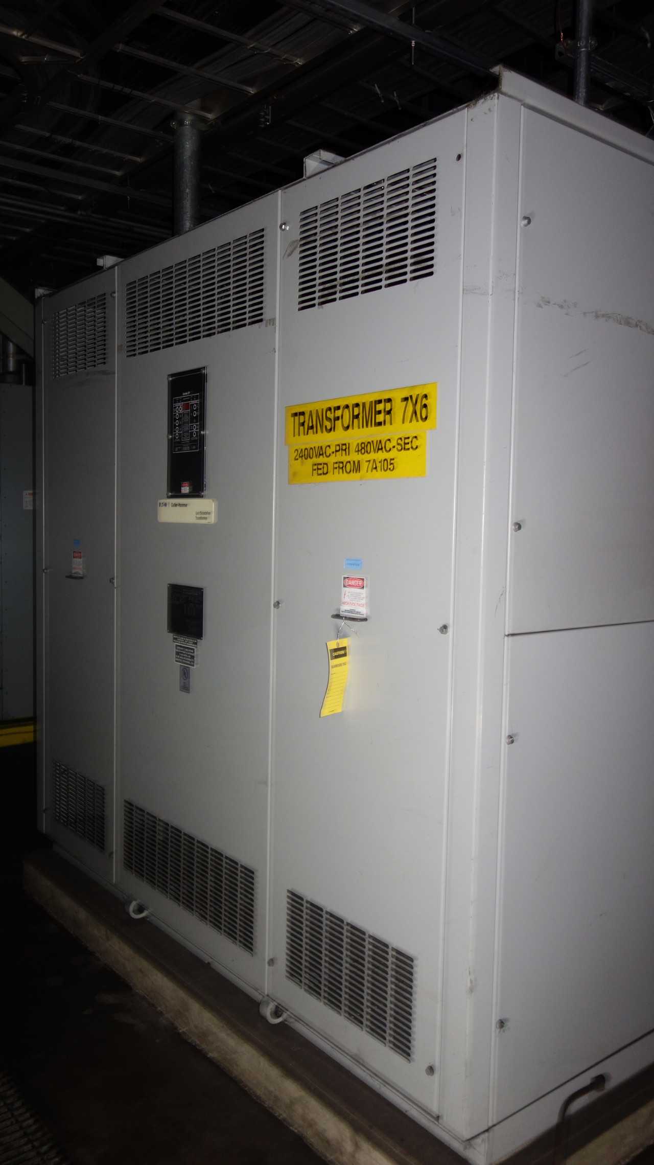 CUTLER HAMMER AA/AA/FA 2300KVA 2400V-AC TRANSFORMER - CONTROL TRANSFORMERS