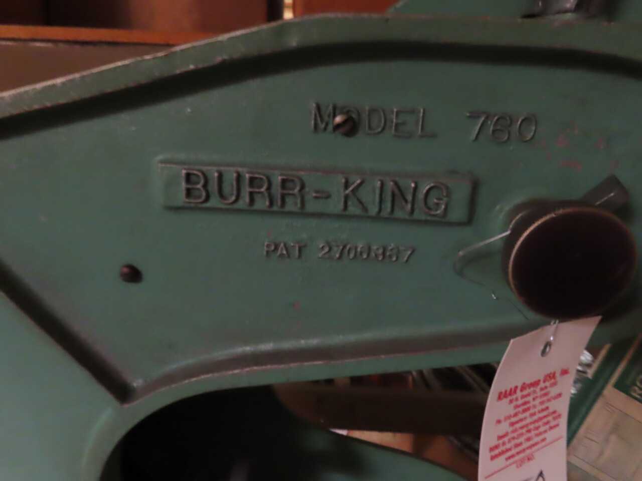 Burr King Model 760 - MACHINING ACCESSORIES & TOOLING