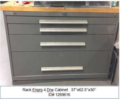 4 Drawer Cabinet (only) - TOOL STORAGE