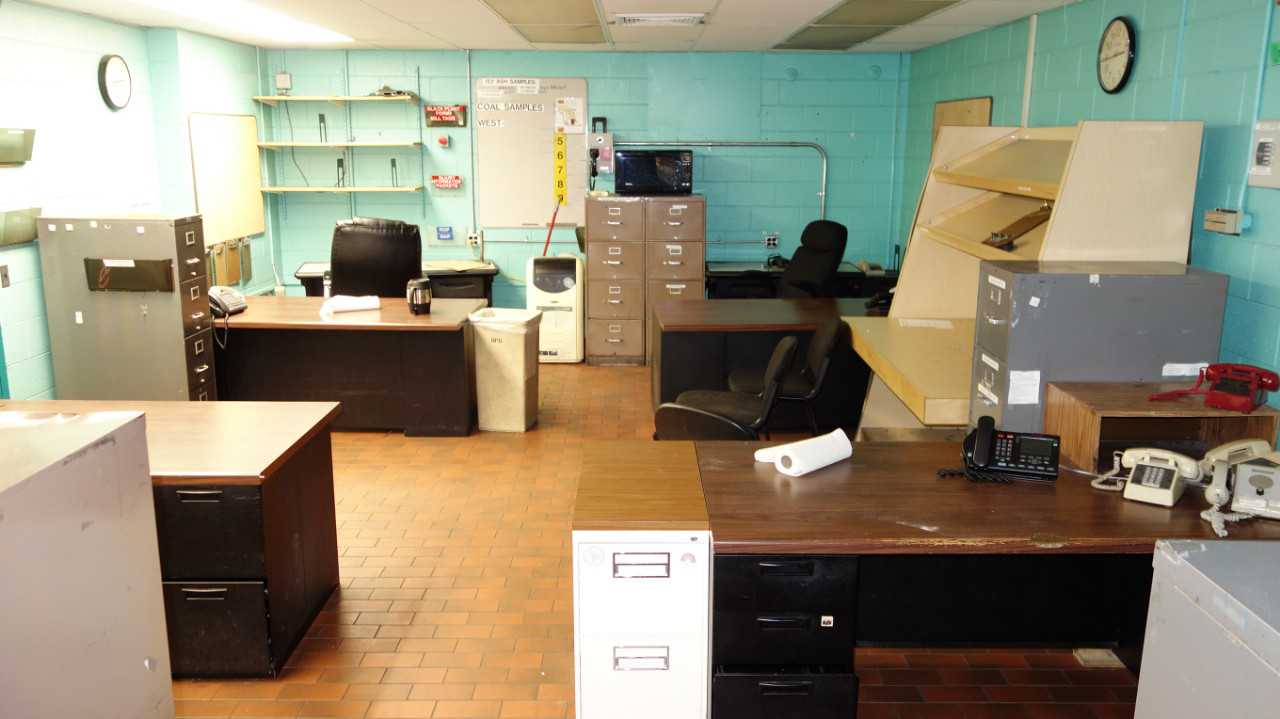 CONTENTS OF ROOM - CHAIRS, DESK, CABINETS, COOLER - PLANT & FACILITY