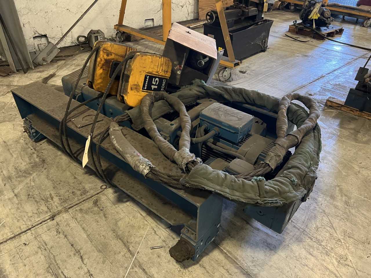 Demag 15 Ton Drive Hoist TYP: FG08 OEL: 1,5L Beauform; U1-H0-F0/9,87 FABR - NR: 41361432 - LIFTING EQUIPMENT Demag 15 Ton Drive Hoist TYP: FG08 OEL: 1,5L Beauform; U1-H0-F0/9,87 FABR - NR: 41361432 - LIFTING EQUIPMENT