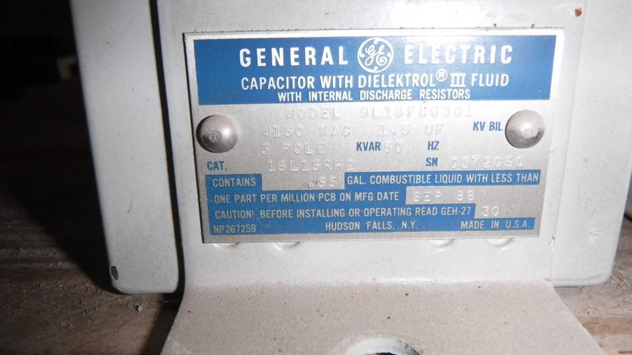 Lot of 3 4160 Volt Capacitors - CAPACITORS