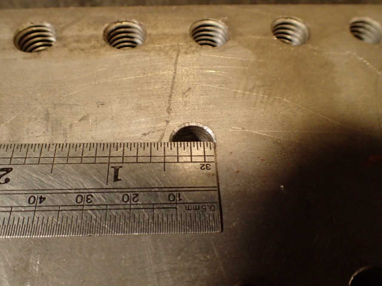 23-1/2" x 4" x 1" Machinist Steel Set-Up Fixture Base Plate 46 Hole 1/2"-13 - MACHINING ACCESSORIES & TOOLING