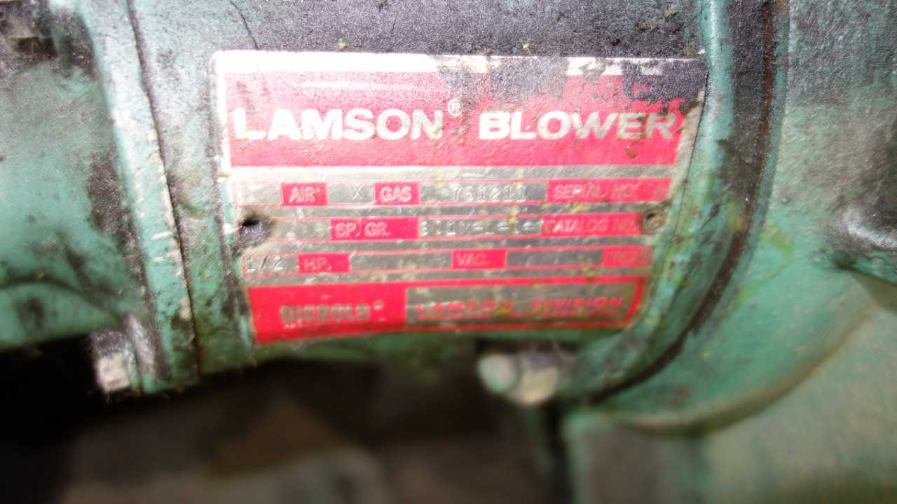 LAMSON 301M CENTRIFUGAL BLOWER 1/2HP 230/460V MOTOR - ELECTRIC MOTORS