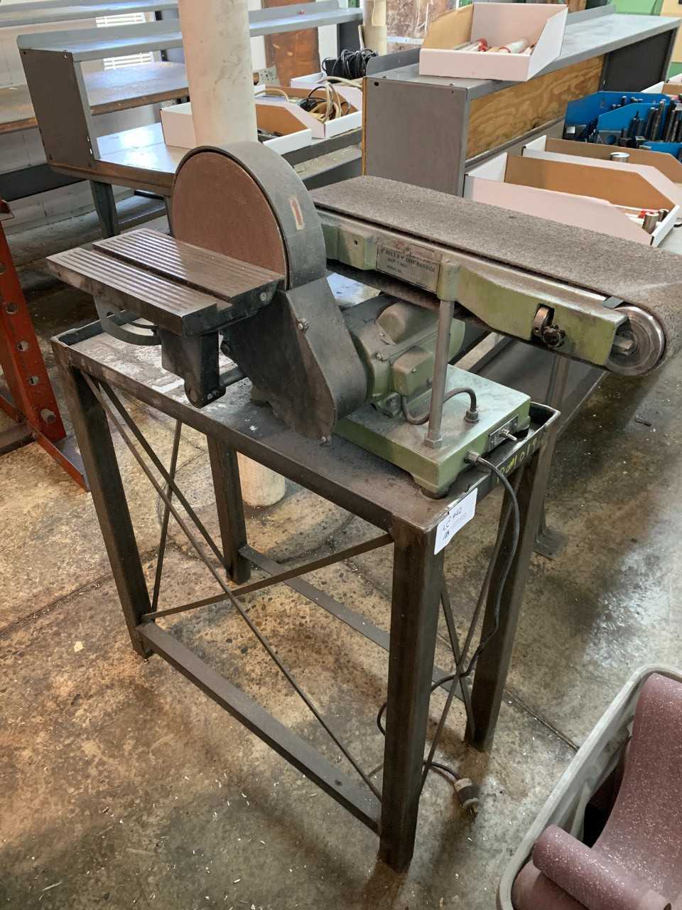 Belt and Disc Combo Sander with Stand - GRINDING MACHINES Belt and Disc Combo Sander with Stand - GRINDING MACHINES