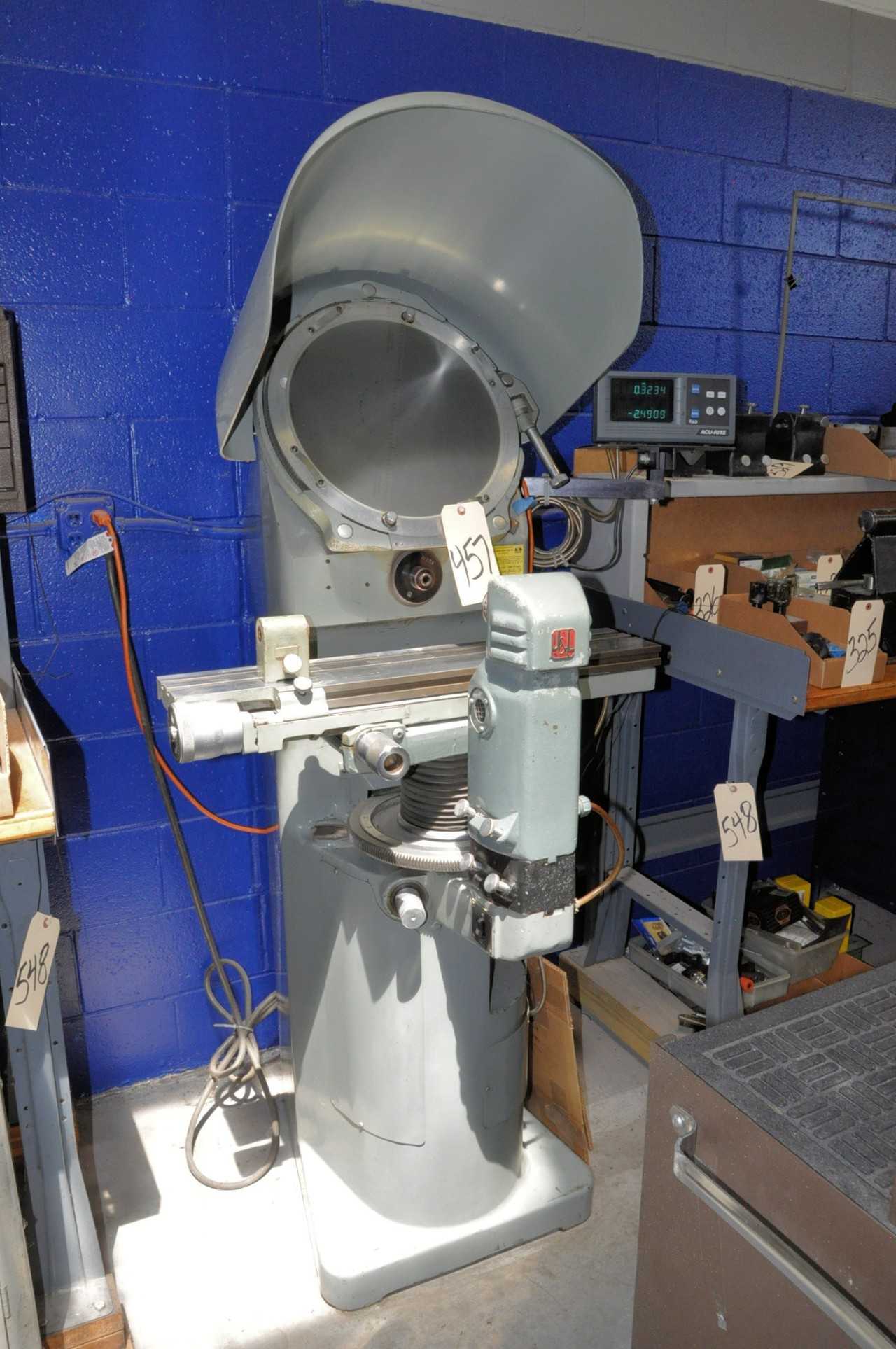 Jones & Lamson Model PC-14A, 14" Optical Comparator, S/n E-45857 - MACHINING ACCESSORIES & TOOLING