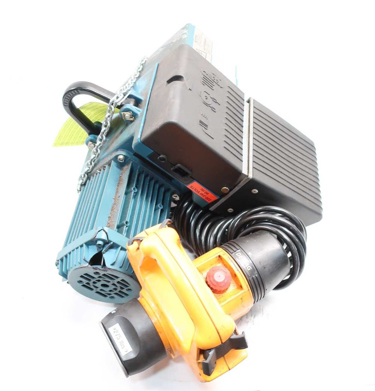 DEMAG DCM-PRO 2 125 9.1FT 275LB 220-240V-AC ELECTRIC HOIST - LIFTING EQUIPMENT