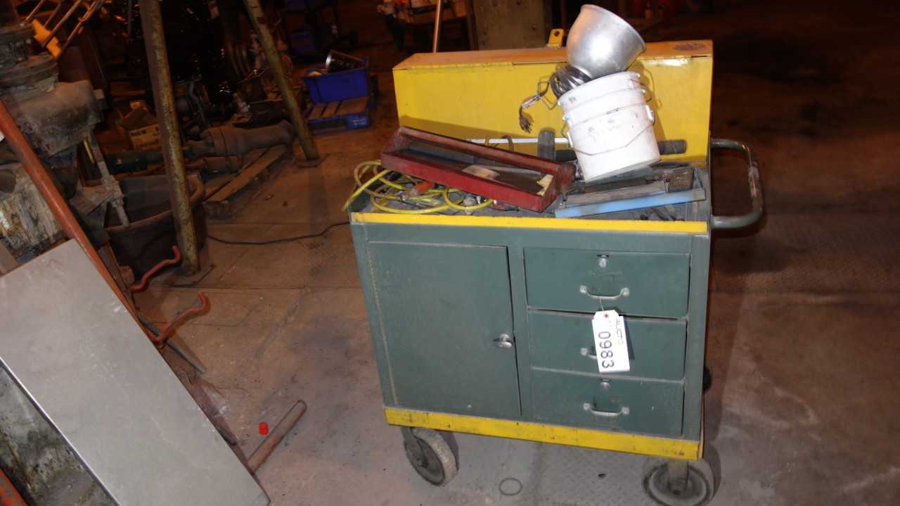 4 DRAWER MOBILE TOOL STATION CART - TOOL STORAGE