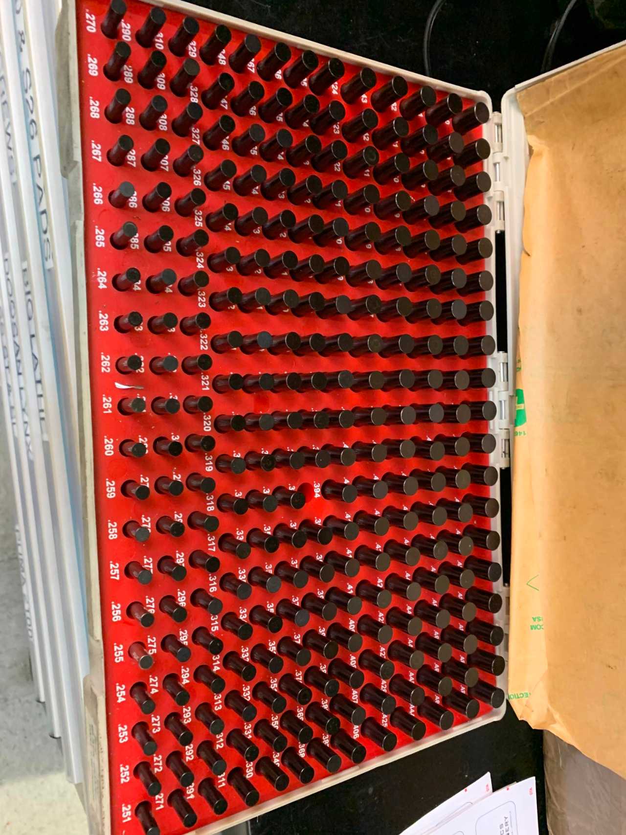 Vermont .2510"-.5000" Pin Gauge Set - INSTRUMENTATION