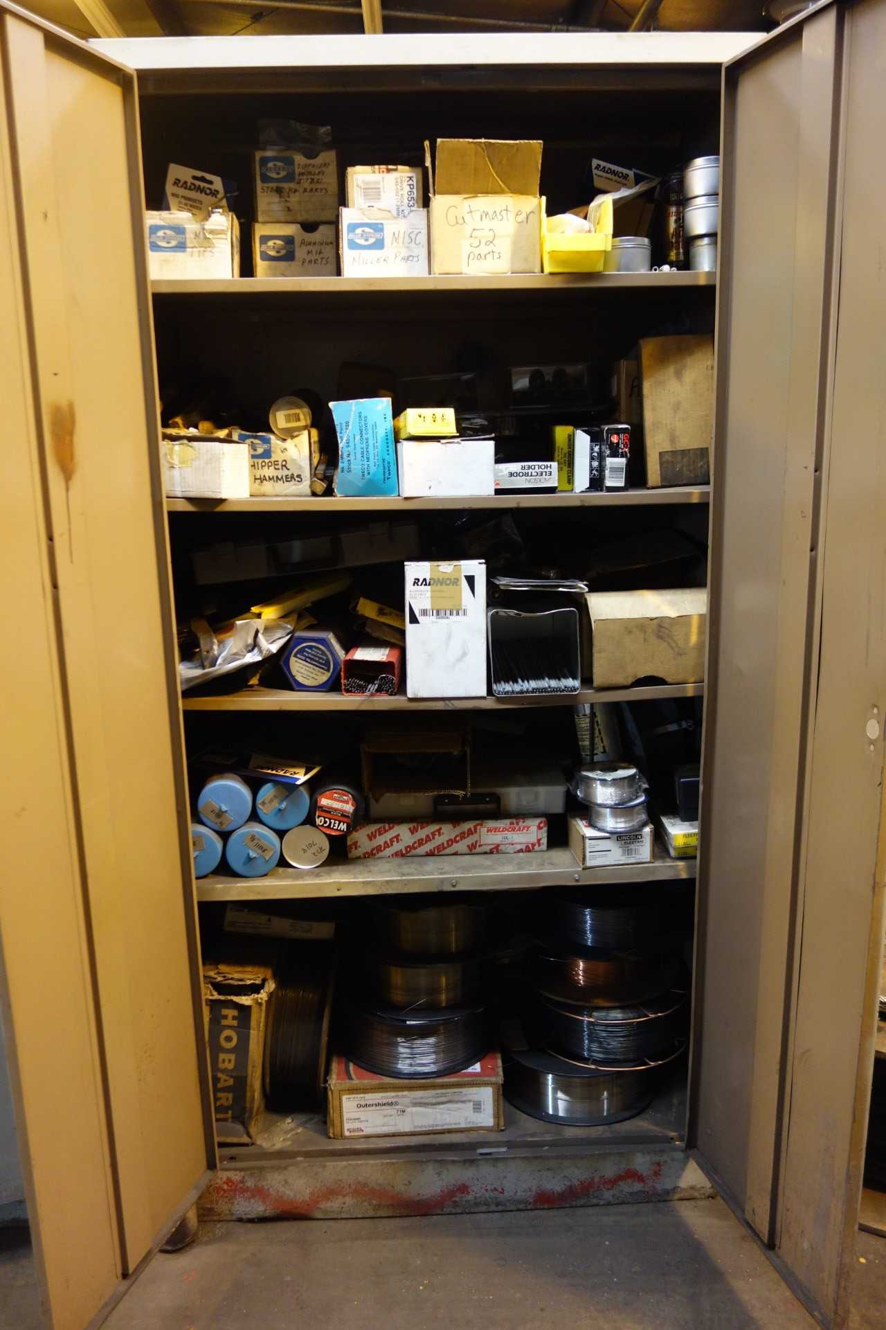 CONTENTS WITH CABINET, WELDER PARTS - WELDING EQUIPMENT