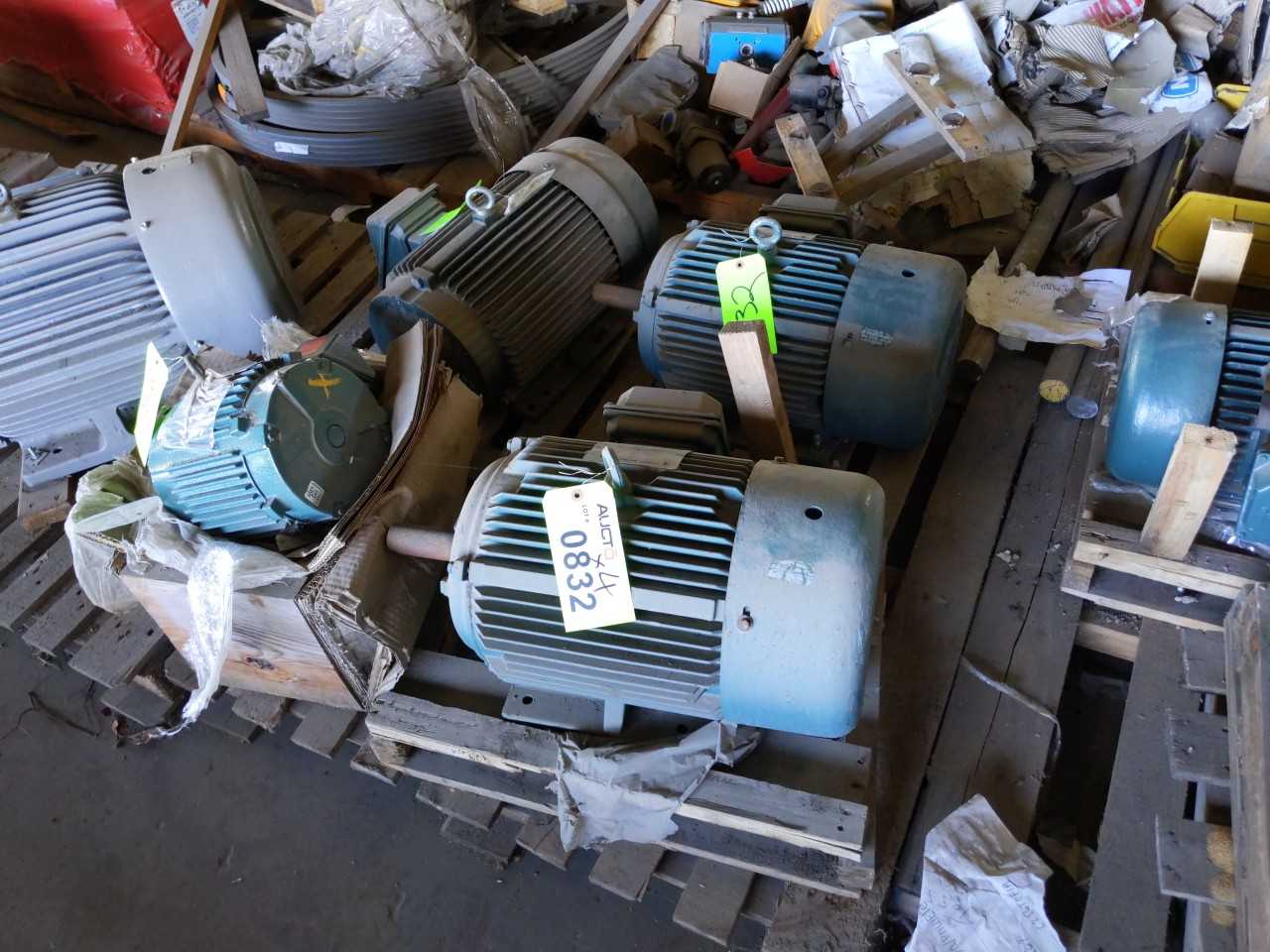 Lot of 4 Electric, Leeson, Toshiba Motors - ELECTRIC MOTORS