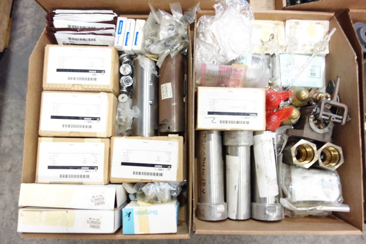 4 PALLETS OF ASSORTED MISCELLANEOUS INDUSTRIAL SURPLUS - ELECTRICAL COMPONENTS