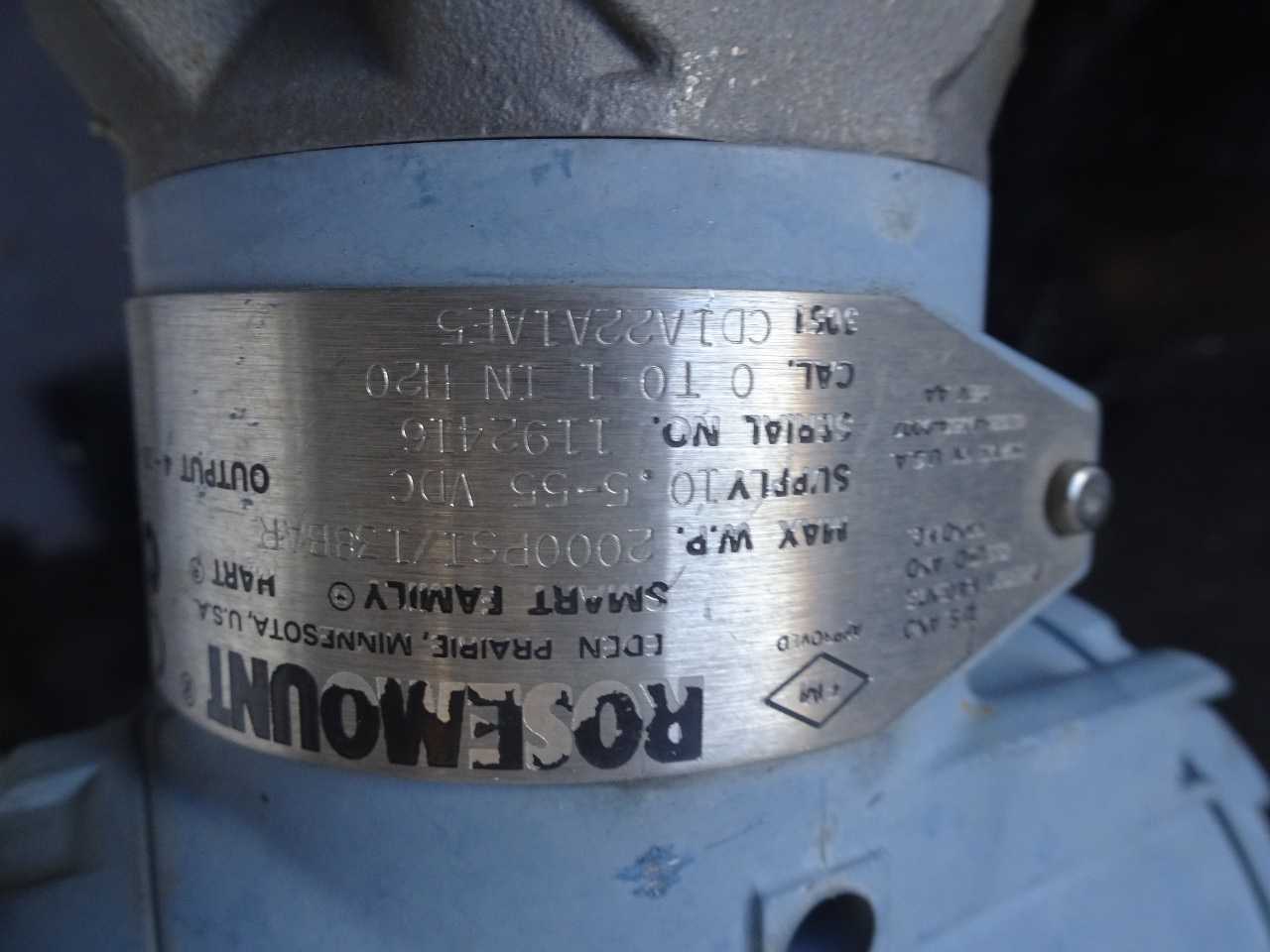 ROSEMOUNT 3051CD TRansmitter - INSTRUMENTATION