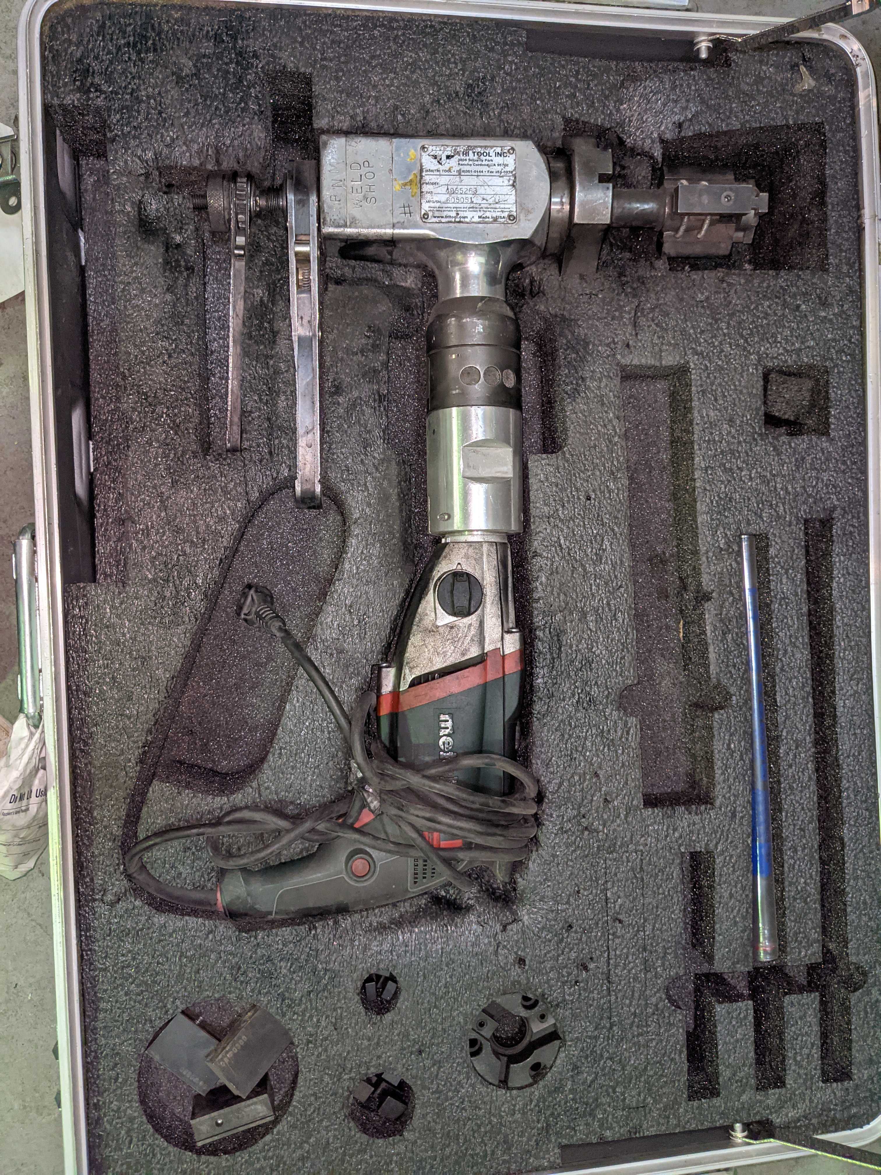 PIPE BEVELER - PNEUMATIC POWER TOOL