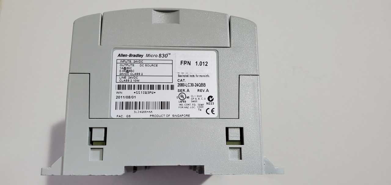 Allen Bradley Micro 830  2080-LC30-24QBB PLC - AUTOMATION & CONTROLS
