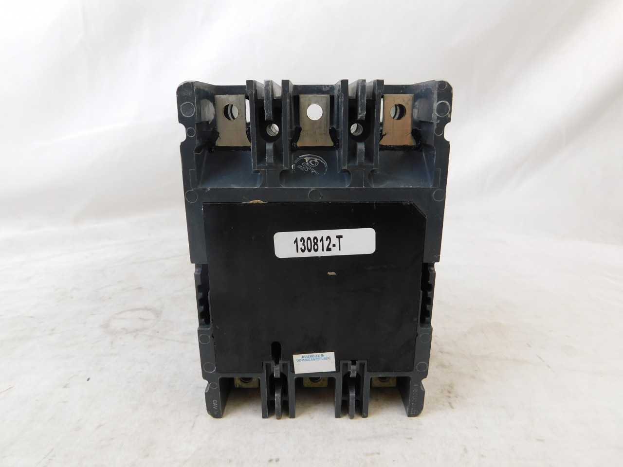 Quantity of 2 New Surplus Eaton HFDDC3110WF01Y31 MCCB 3P 110A 600VDC - ELECTRICAL PARTS