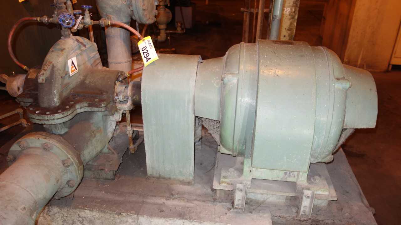 ALLIS CHALMERS F20-D1 SPLIT CASE CENTRIFUGAL PUMP MOTOR - CENTRIFUGAL PUMP