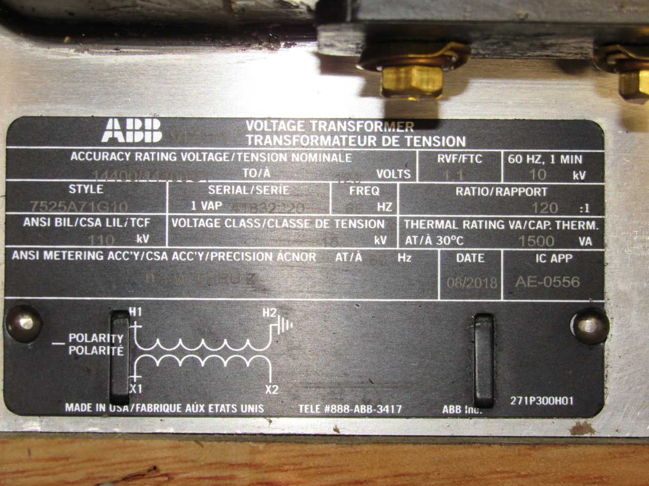 ABB transformer - CONTROL TRANSFORMERS