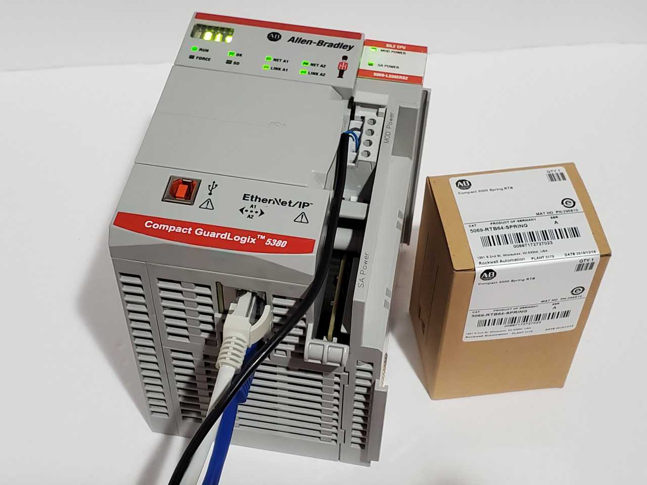 Allen Bradley CompactLogix 5069-L330ERS2 Plus Brand new 5069-RTB64 Spring - AUTOMATION & CONTROLS Allen Bradley CompactLogix 5069-L330ERS2 Plus Brand new 5069-RTB64 Spring - AUTOMATION & CONTROLS
