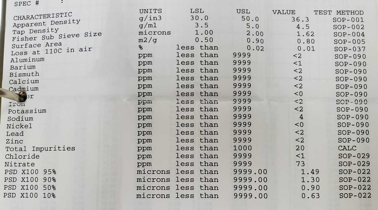 Silver - 157.6 Troy Oz Powder Form - LAB & SCIENTIFIC