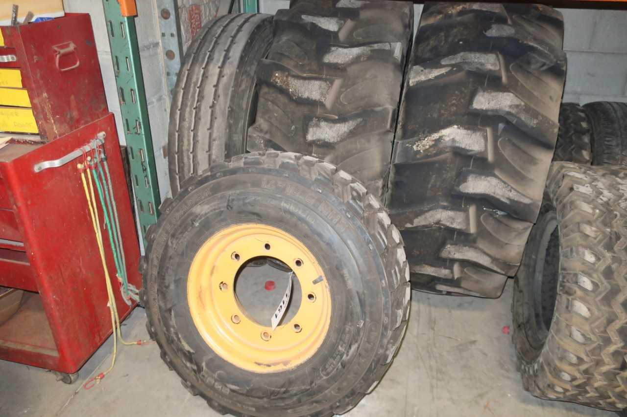 LOT OF 4 ASSORTED HEAVY MACHINERY TIRES - MISCELLANEOUS