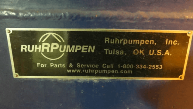 6000 GMP RuhrPumen Pumps - PUMPS