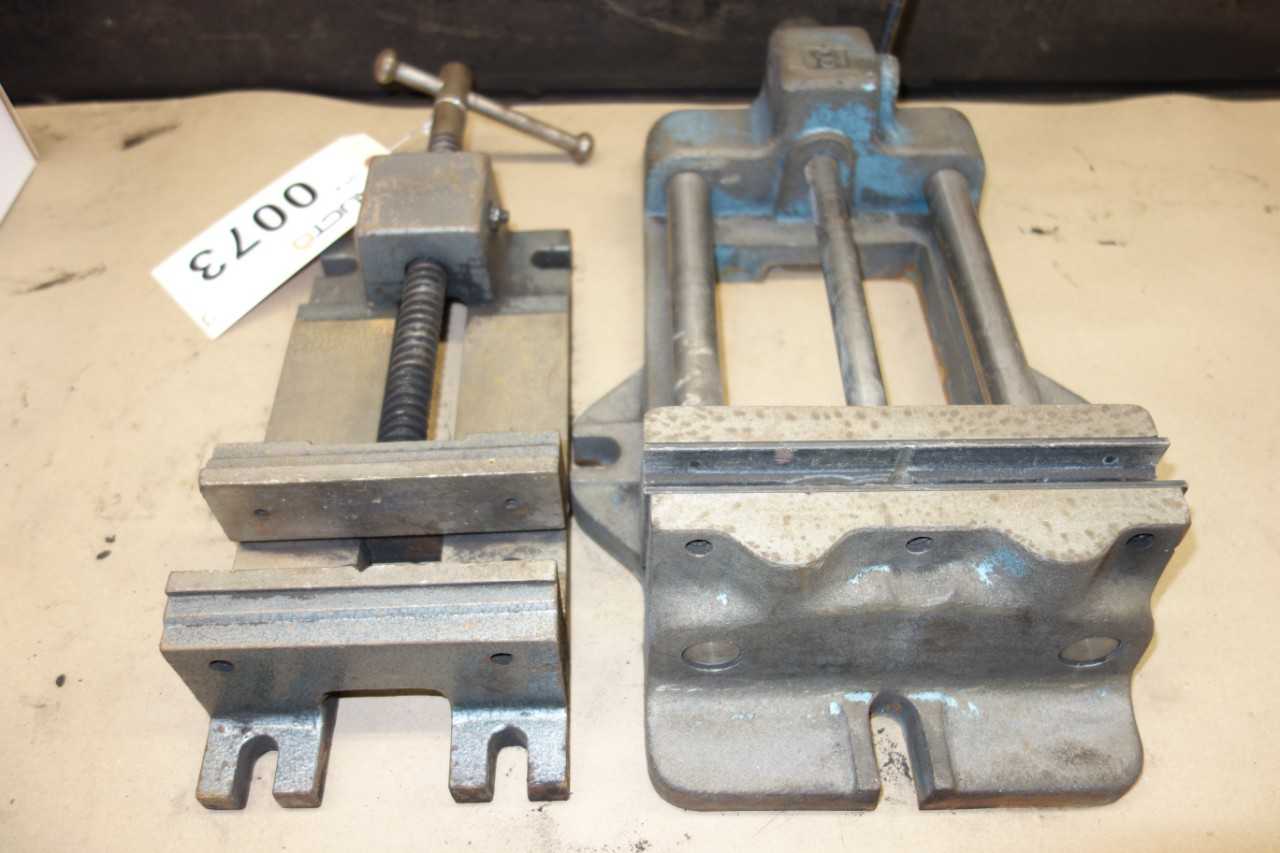LOT OF 2 ASSORTED TABLE VICES - ELECTRIC POWER TOOLS