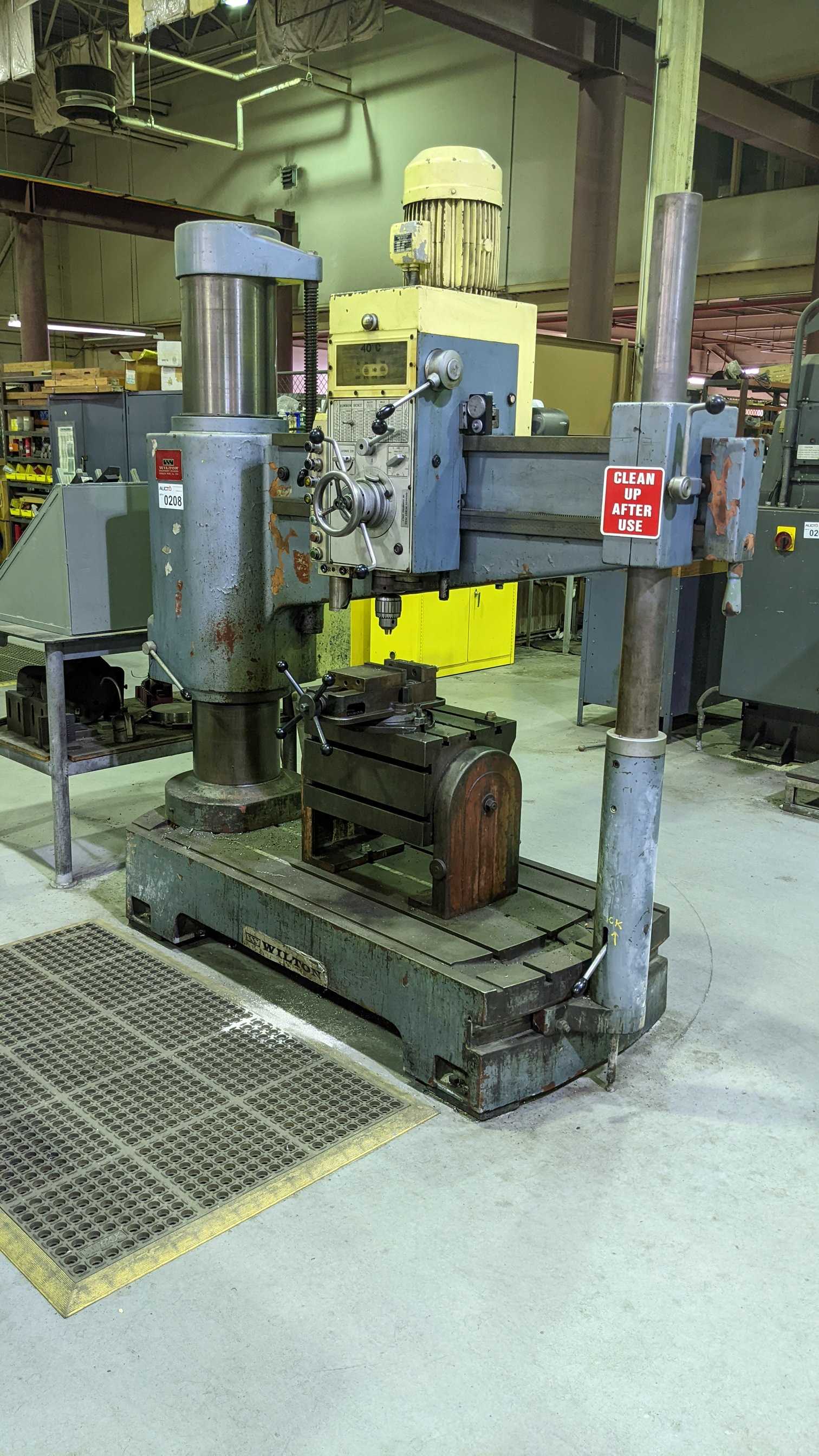 WILTON RADIAL ARM DRILL PRESS - RADIAL ARM DRILLING MACHINES