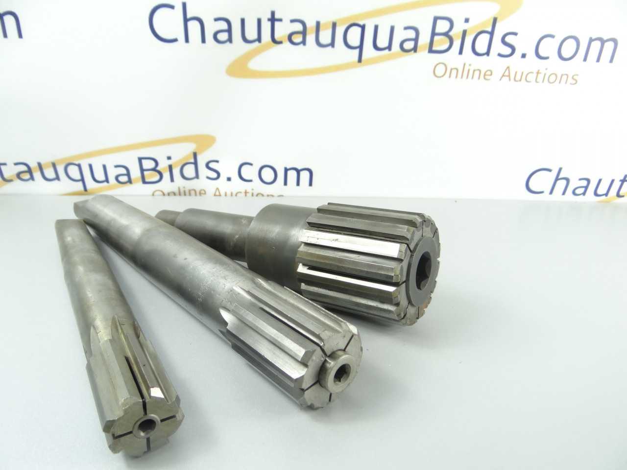 Lot of 3 Assorted Carbide Tipped Expansion Reamers - MACHINING ACCESSORIES & TOOLING
