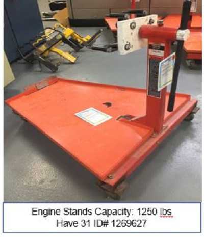 (5) Engine Stands - Triangle (stands only) - ELECTRIC POWER TOOLS