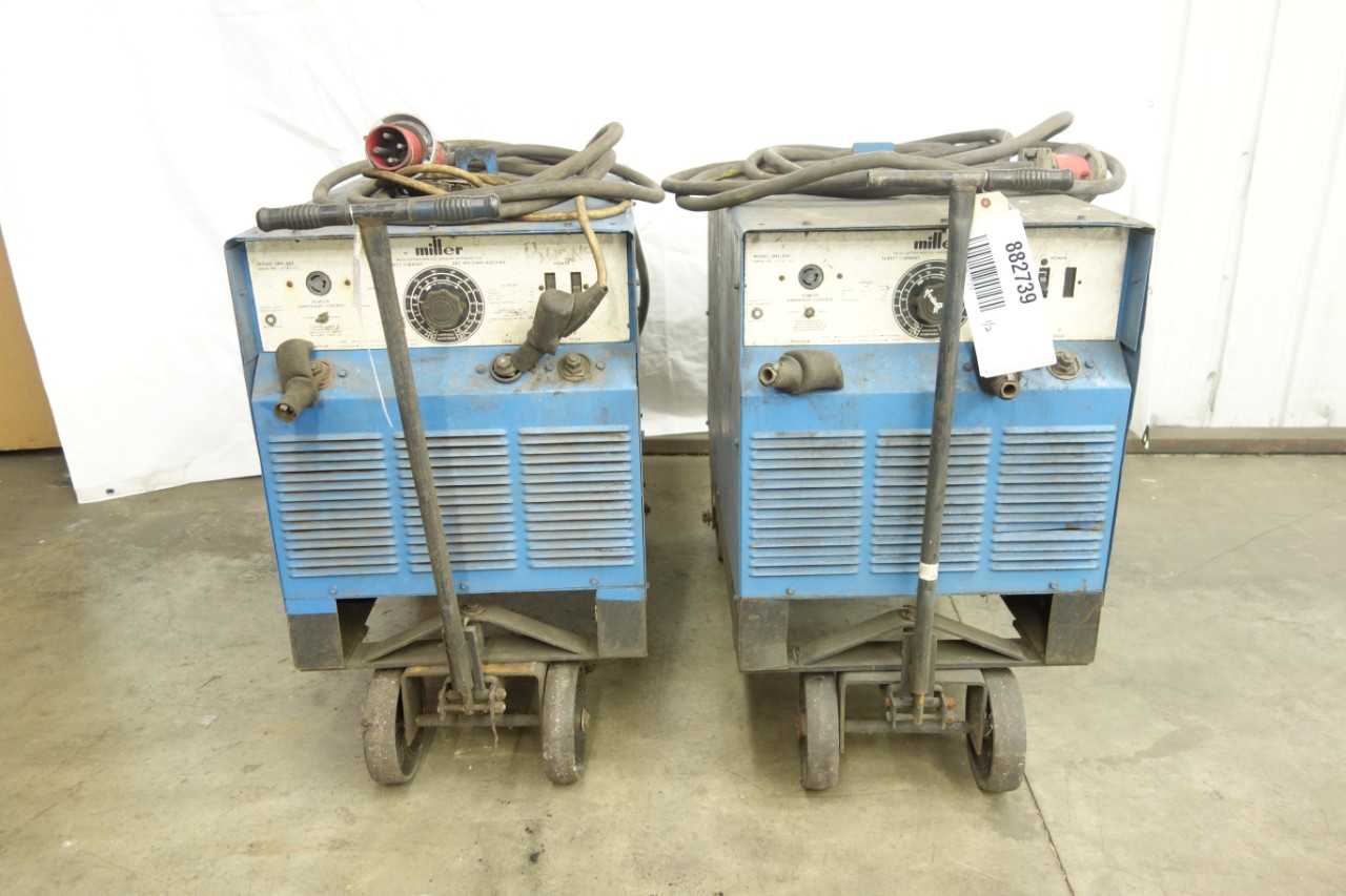 LOT OF 2 MILLER SRH-333 DC ARC WELDING MACHINES - WELDING EQUIPMENT