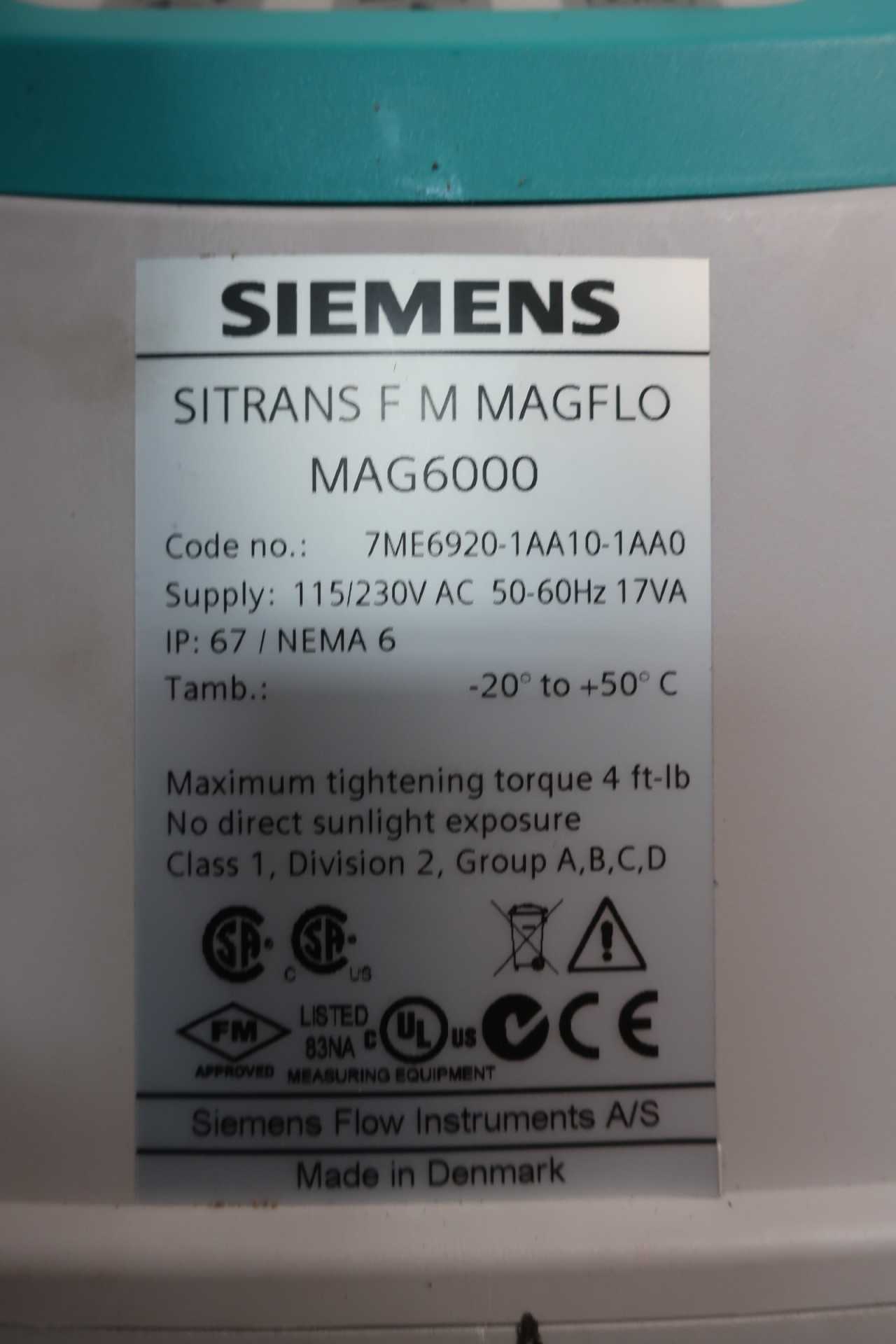 NEW SIEMENS 7ME6920-1AA10-1AA0 SITRANS MAGFLO MAG6000 FLOW TRANSMITTER - INSTRUMENTATION