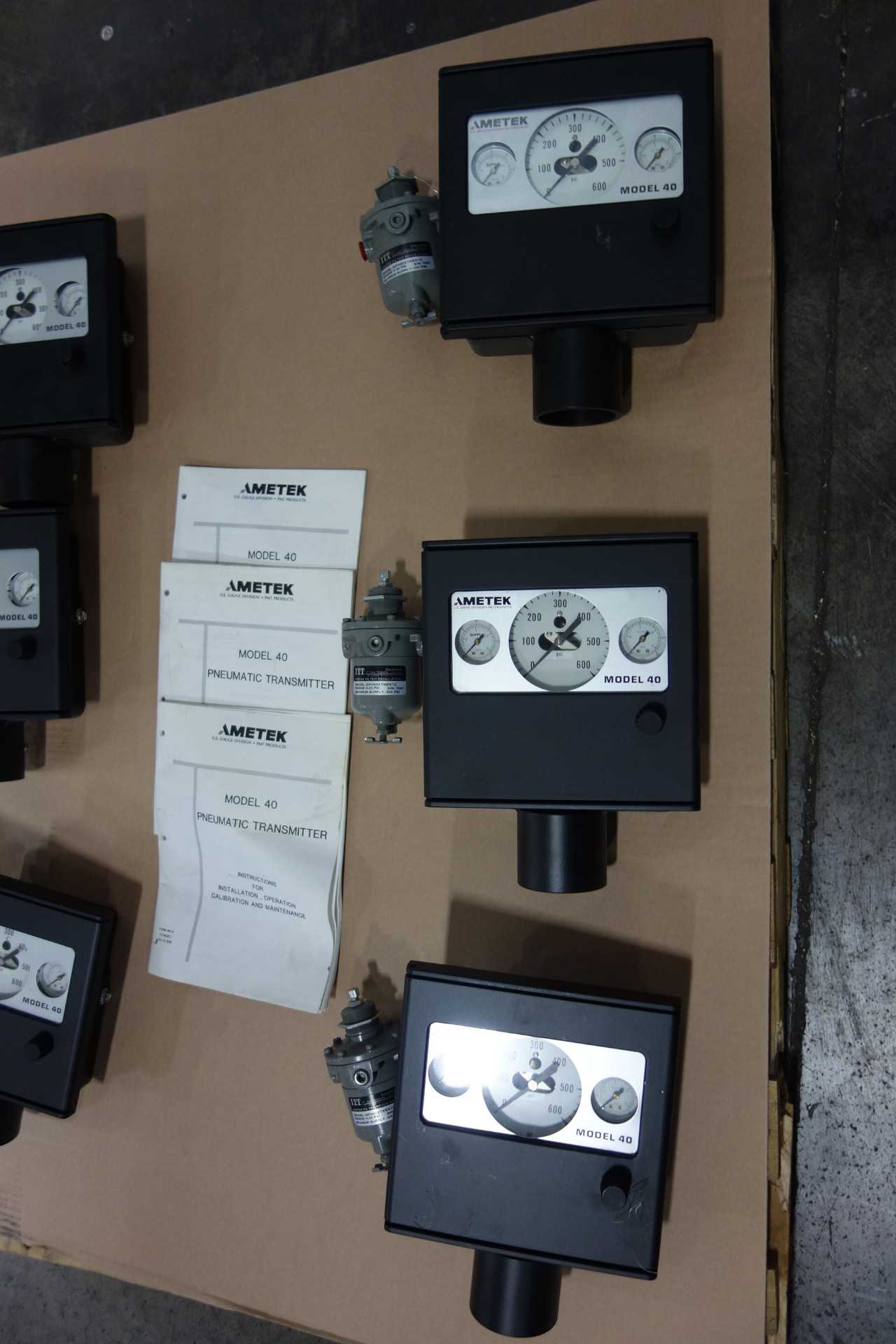 LOT OF 6 AMETEK PNEUMATIC PRESSURE CONTROLLERS - PNEUMATIC POWER TOOL