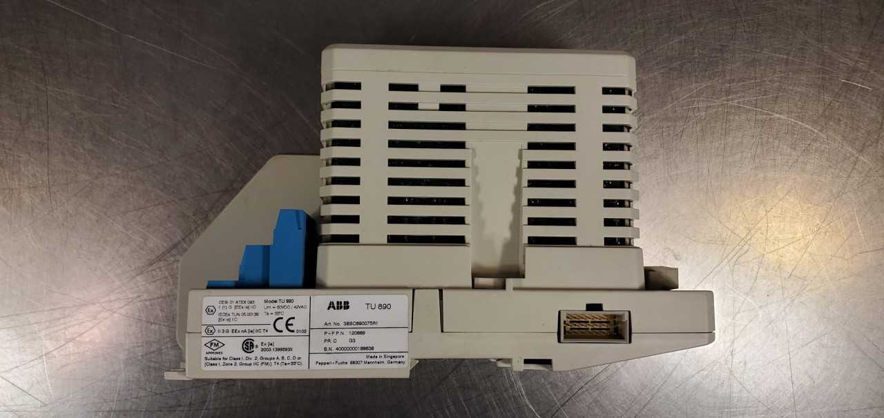 Lot of 10 ABB AI895 Input Module wTU890 Termination Module Like New - Pulled from New Machinery and Bench Tested - AUTOMATION & CONTROLS