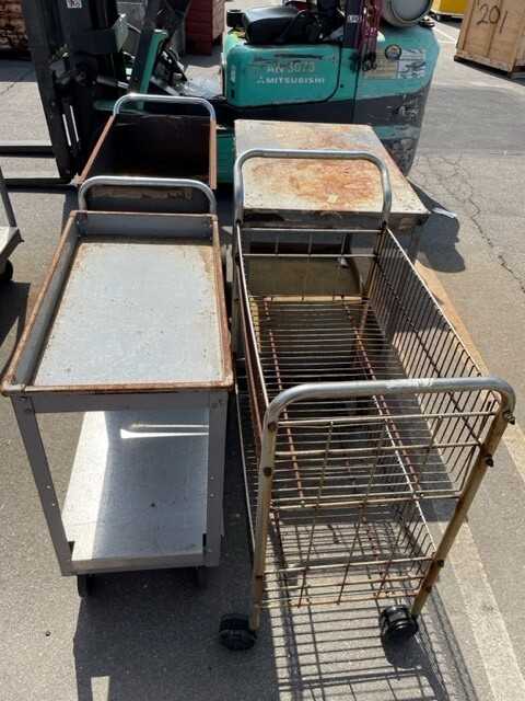 Lot of 4 Rolling Carts - ROLLING CARTS