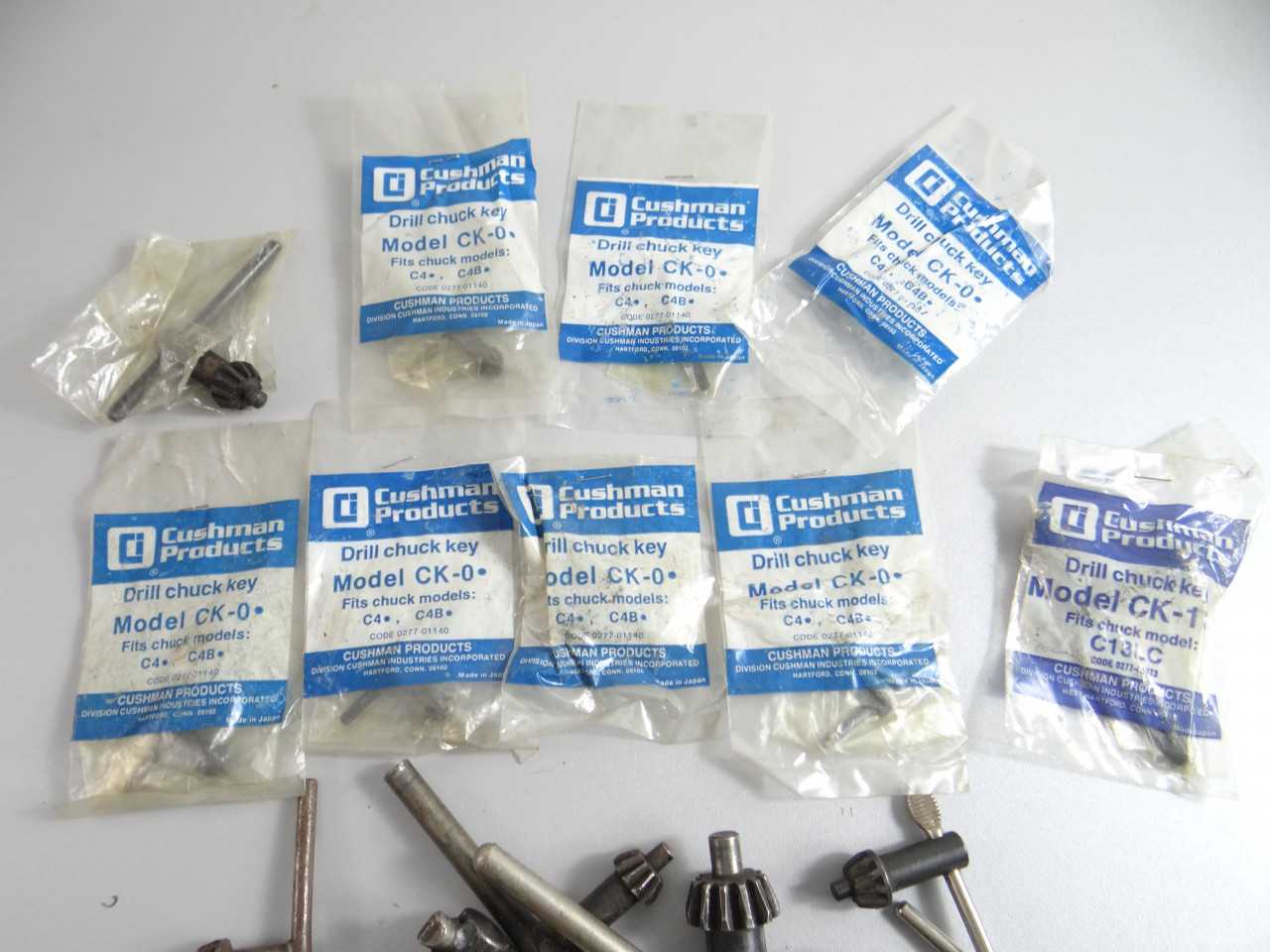 Lot of Assorted New And Used Drill Chuck Keys Jacobs Cushman - HOLEMAKING TOOLS