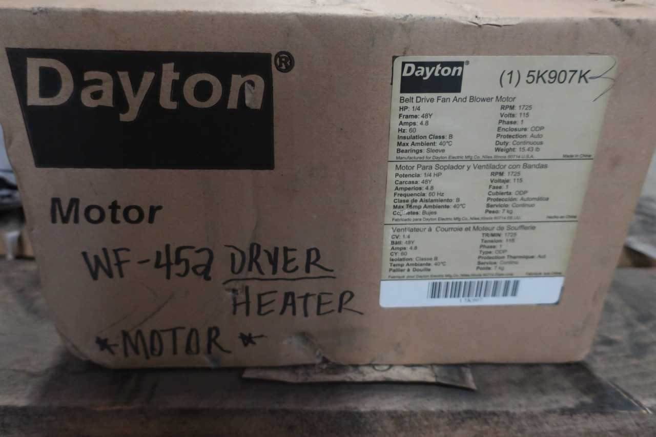 DAYTON 5K907K BELT DRIVE FAN AND BLOWER MOTOR - ELECTRIC MOTORS